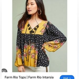 Farm rio bohemian peasant top